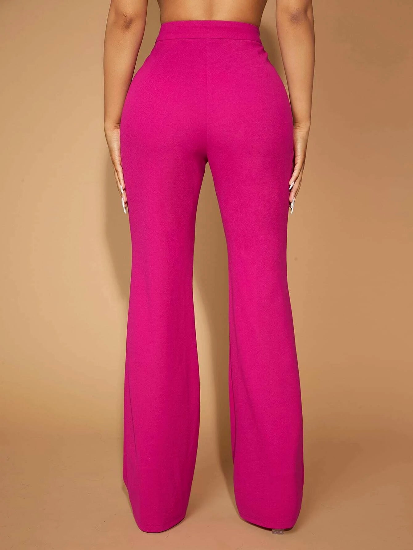 High waist flare leg pants