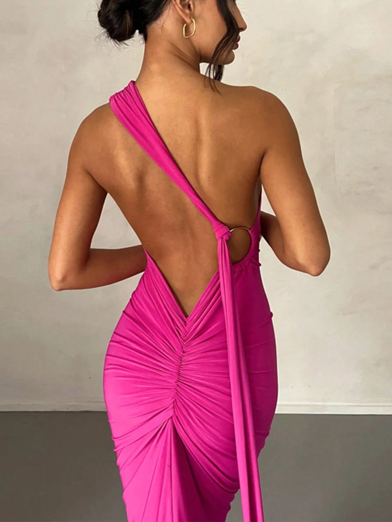 Backless fishtail dress The Deets Backless fishtail dress The Deets