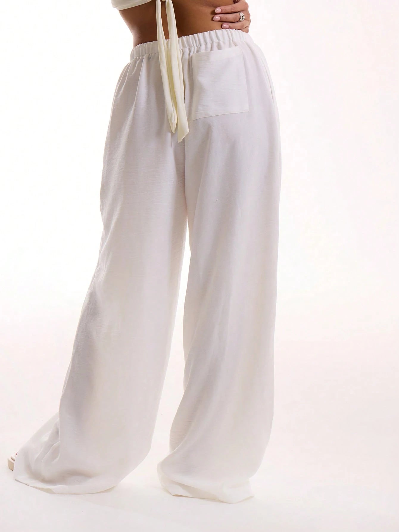 Linen relaxed trousers