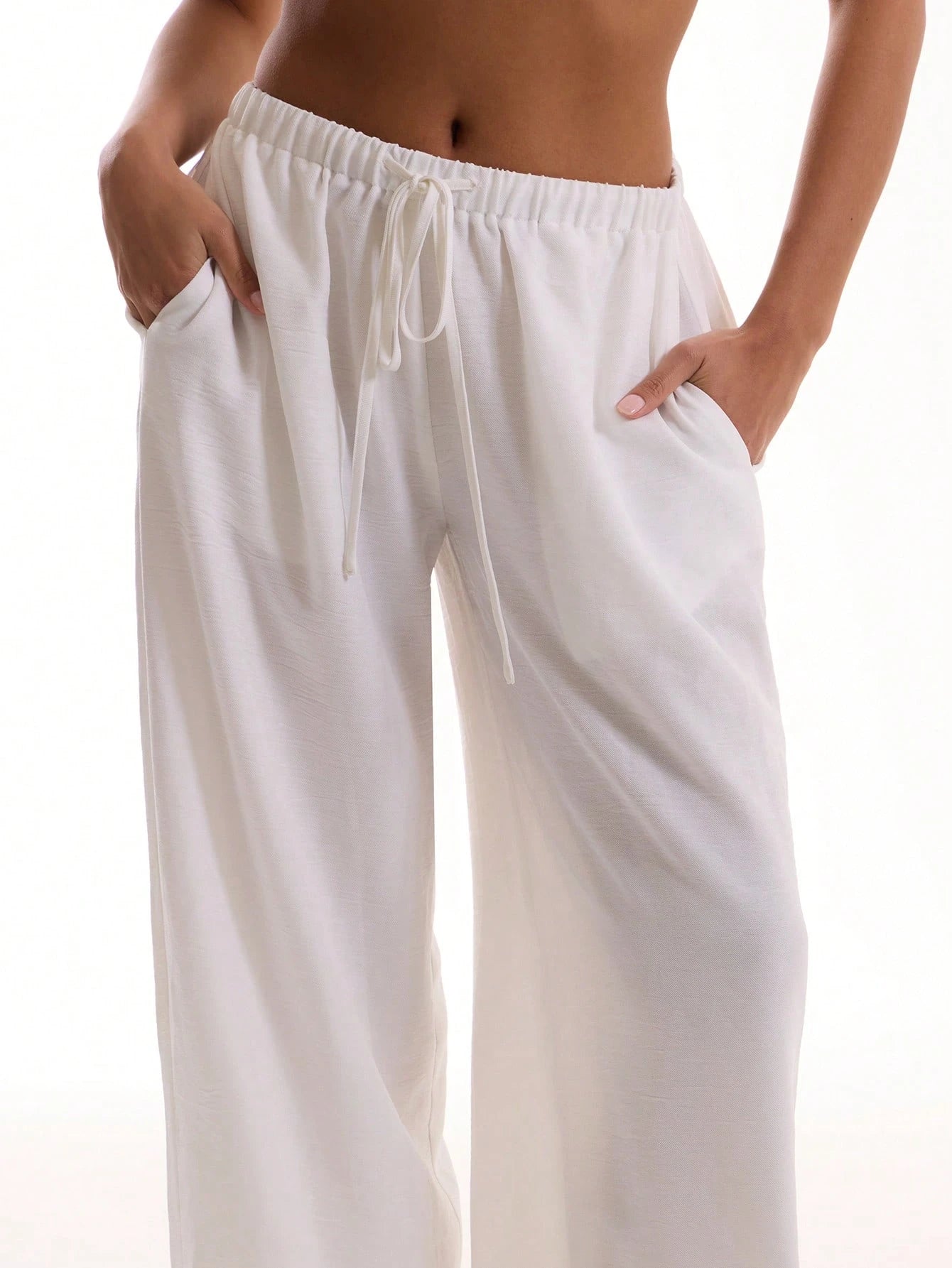 Linen relaxed trousers