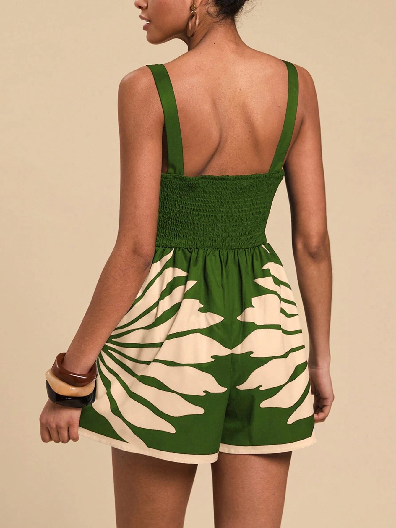 Loose printed romper