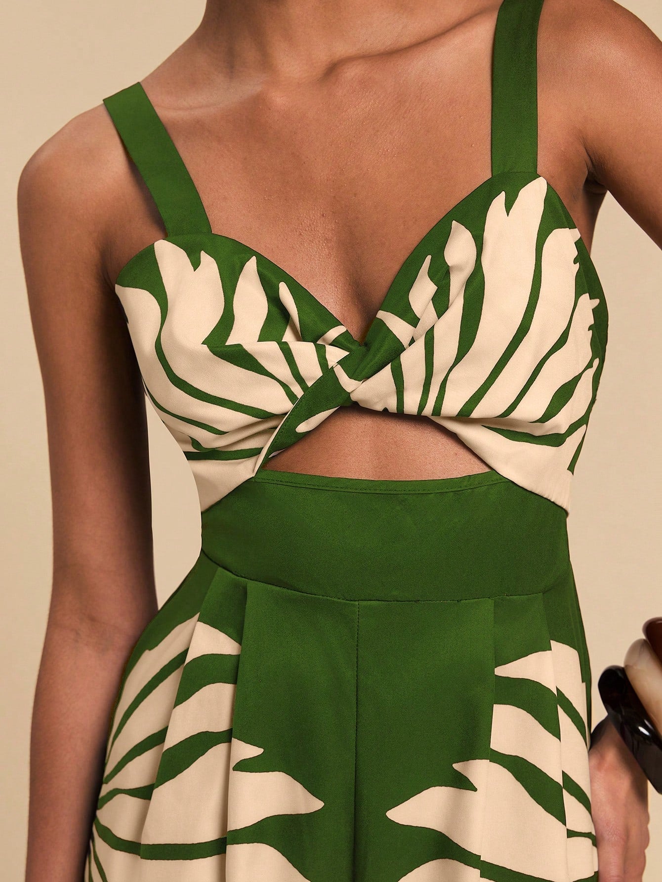 Loose printed romper