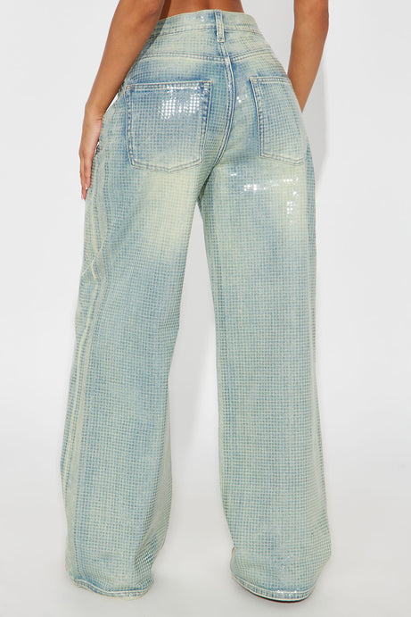 Shine wide leg jeans