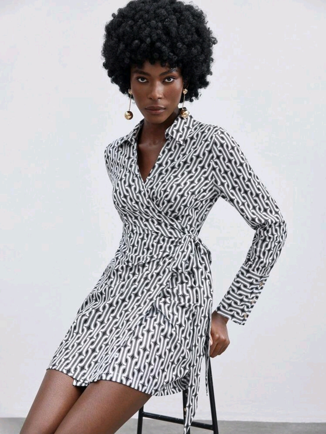 Wrap mini dress