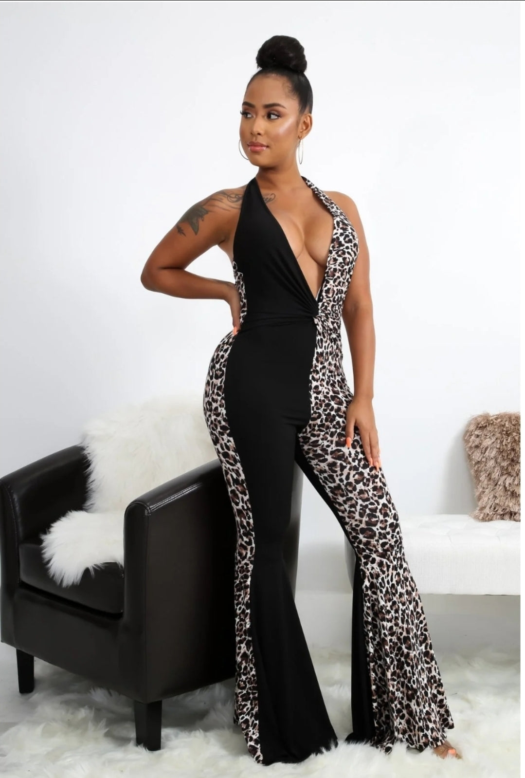 Cheetah inspired jumpsuit