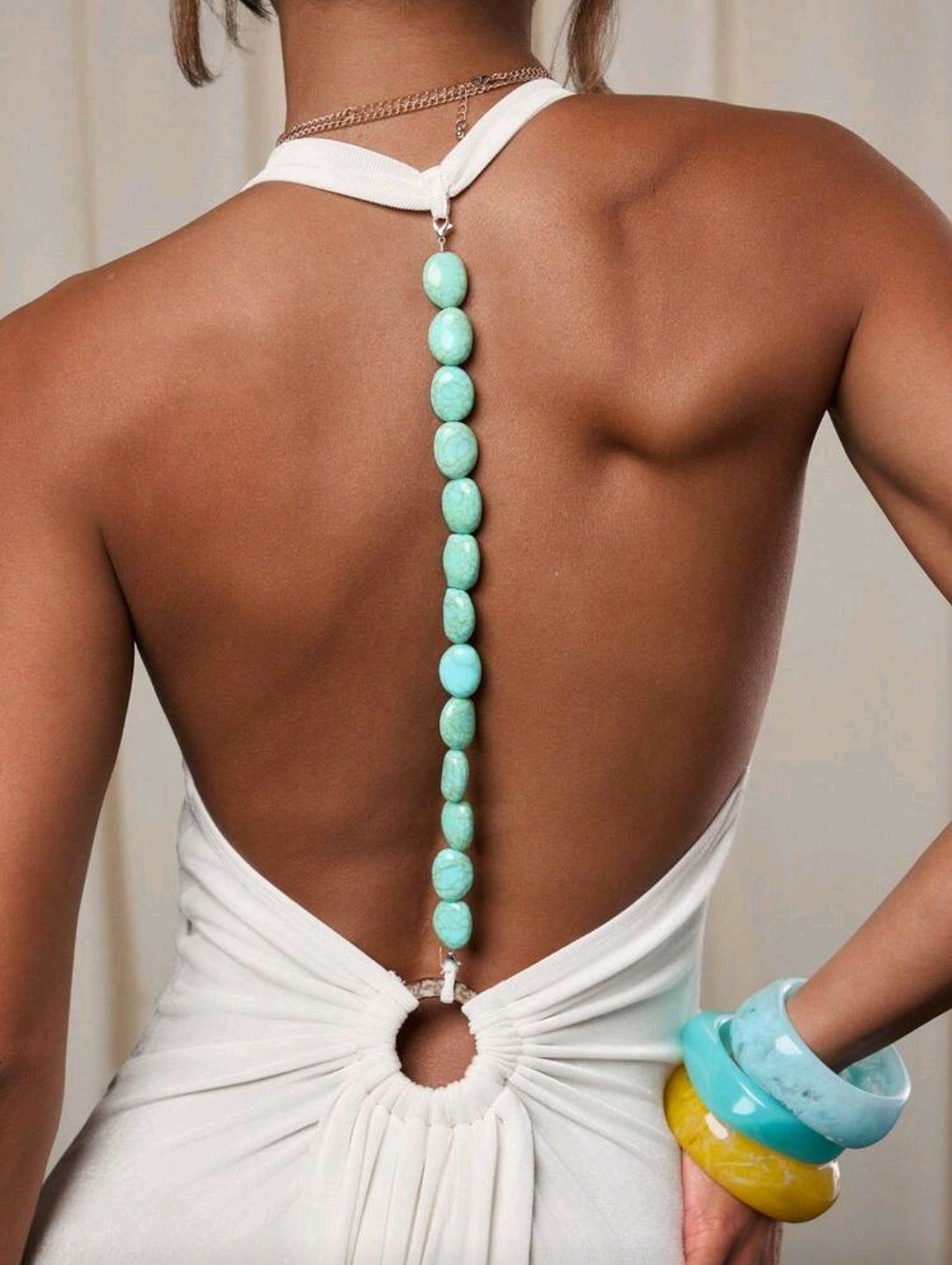 Fitted bead dress