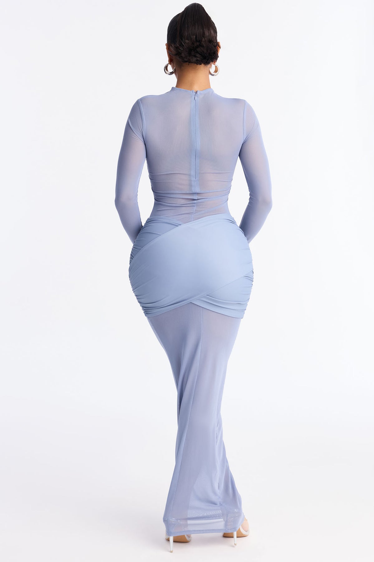 Cut out double lined maxi dress