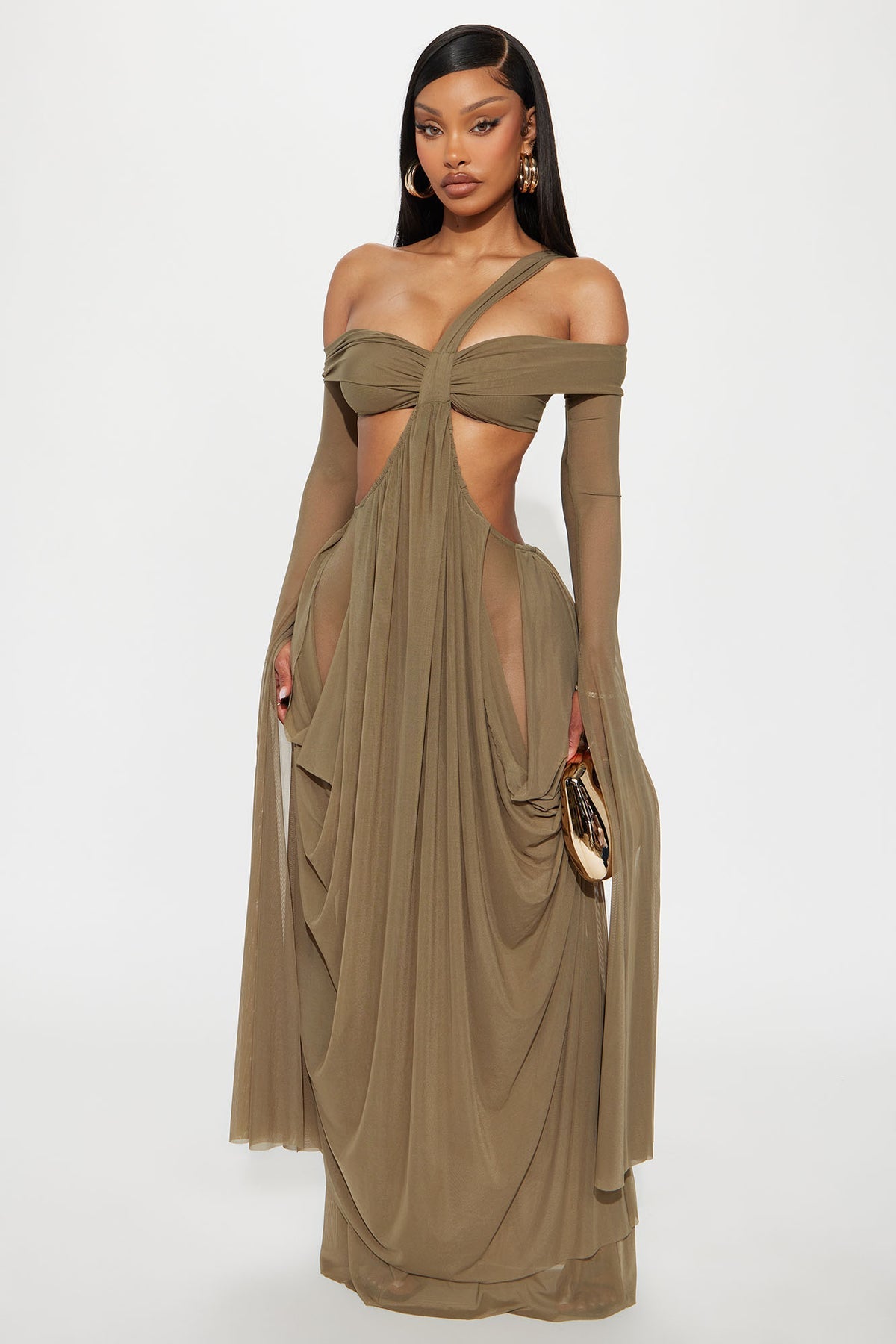 Mesh Maxi Dress