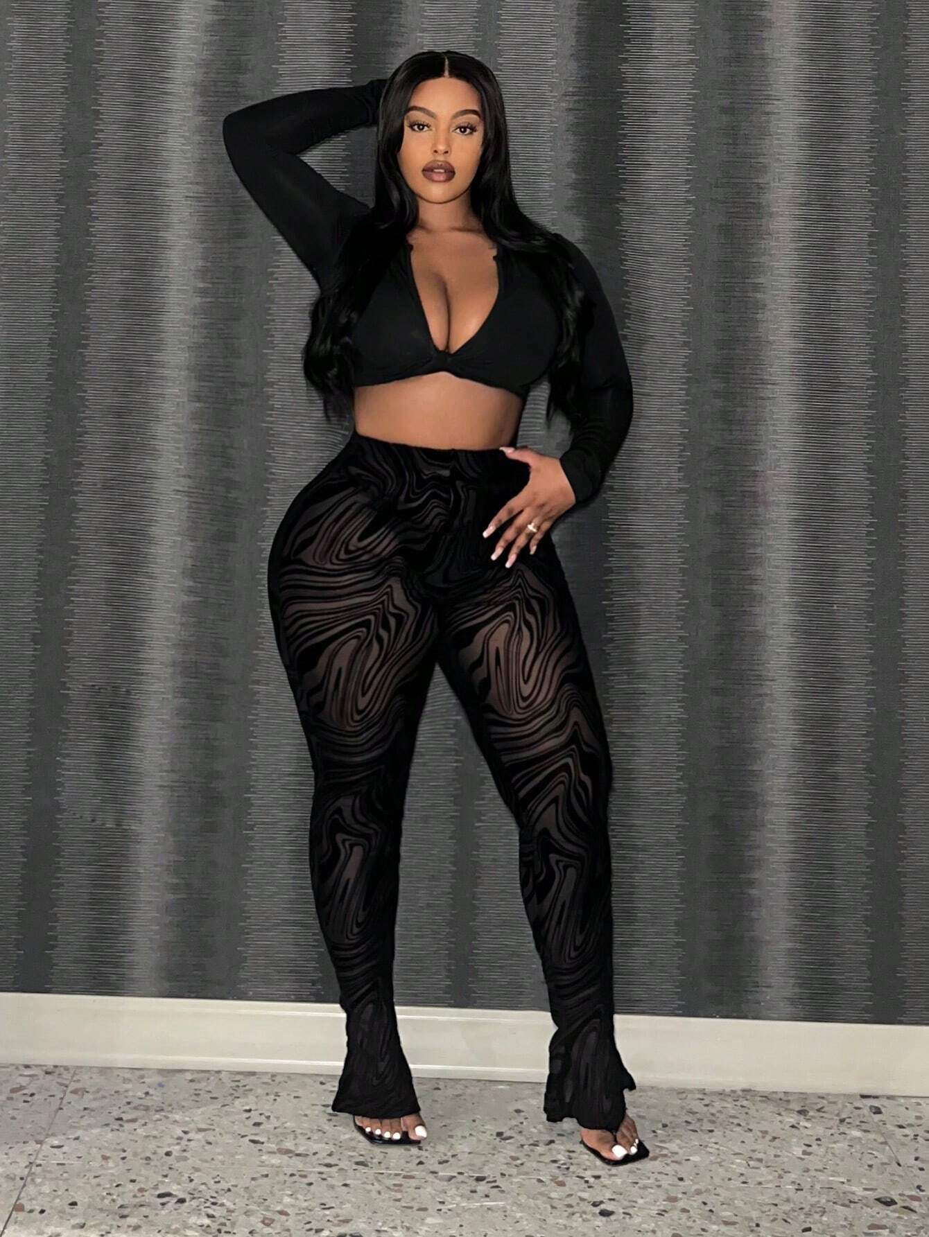 Velvet Sheer Tights