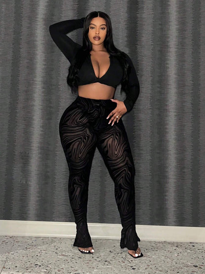 Velvet Sheer Tights