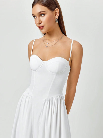 Padded underwire A-line dress