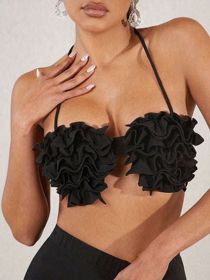 Floral decor top and belted split pants set