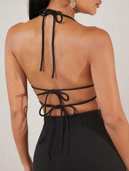 Floral decor top and belted split pants set