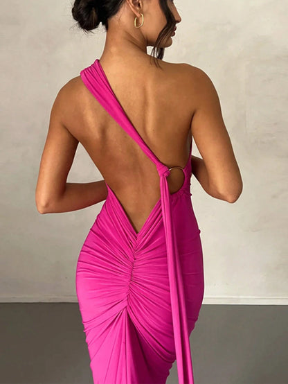 Backless fishtail dress