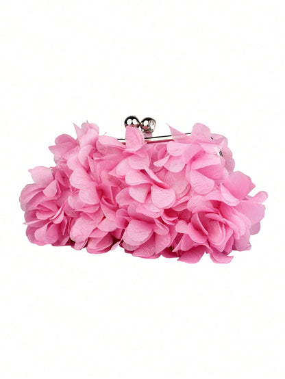 Floral clutch bag