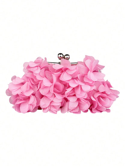 Floral clutch bag