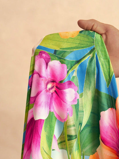 Floral Tube Top Mermaid Dress