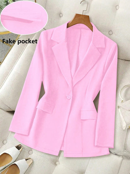 Fitted solid colour jacket