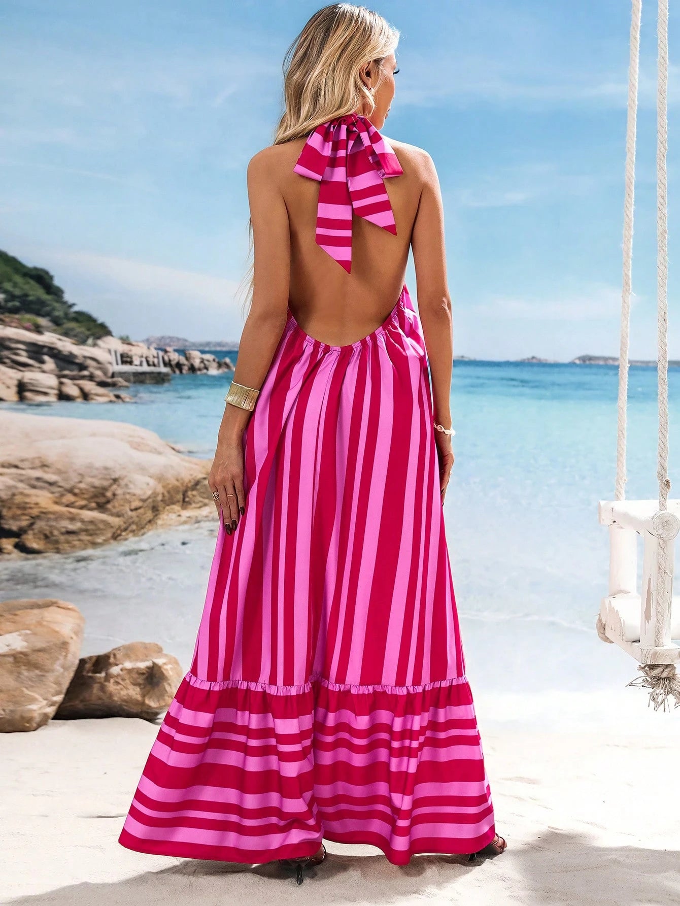 Striped Boho Sundress