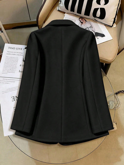 Plus-size loose long sleeve jacket
