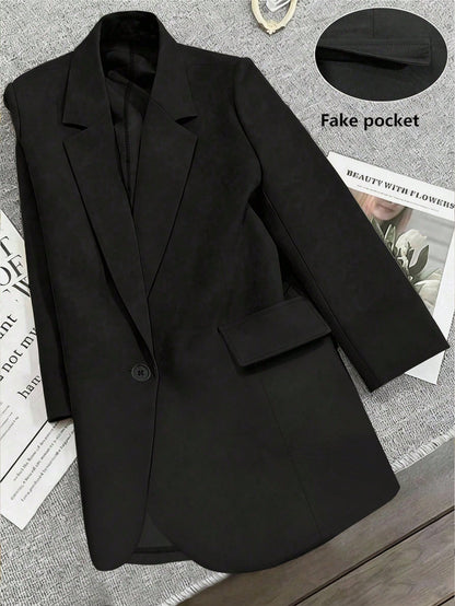 Plus-size loose long sleeve jacket