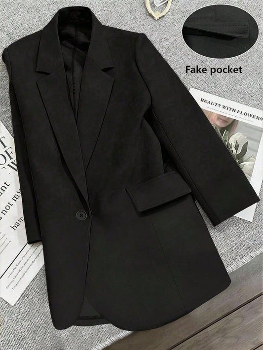 Plus-size loose long sleeve jacket