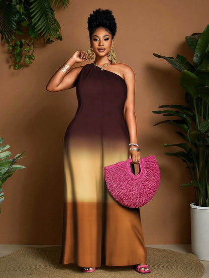 Plus-size loose jumpsuit