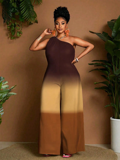 Plus-size loose jumpsuit