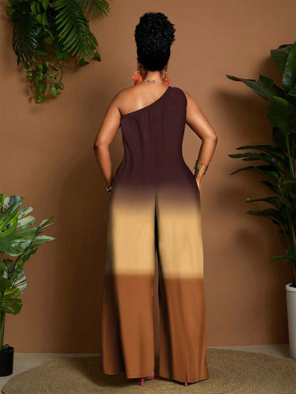 Plus-size loose jumpsuit