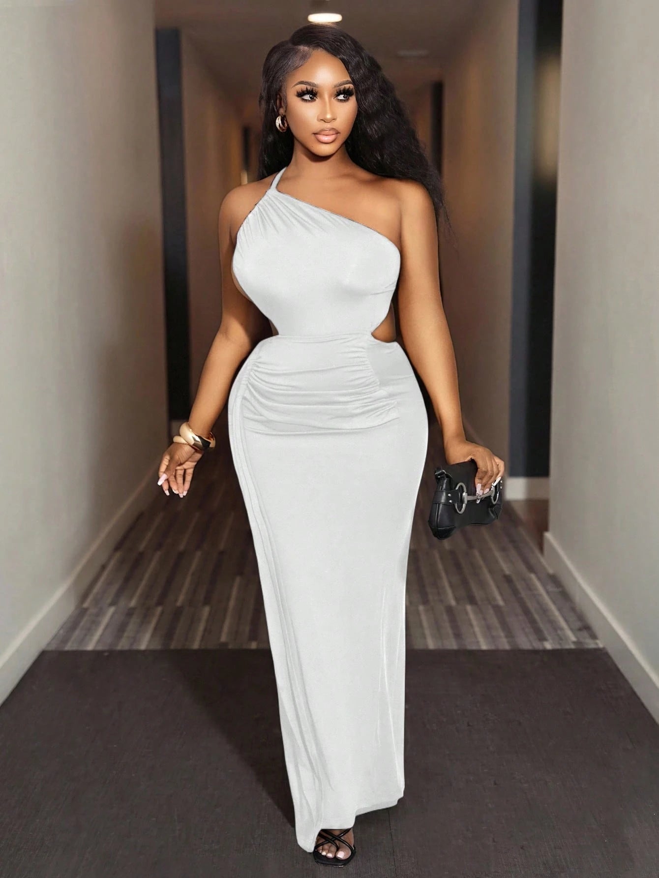 waist cut dress for women Buy Women Pink Rib Waist Cut Out Maxi Dress Online at Best Price