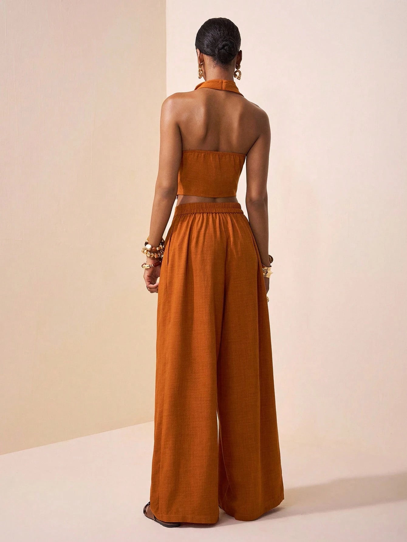 Chic Halter Top & Pants Set