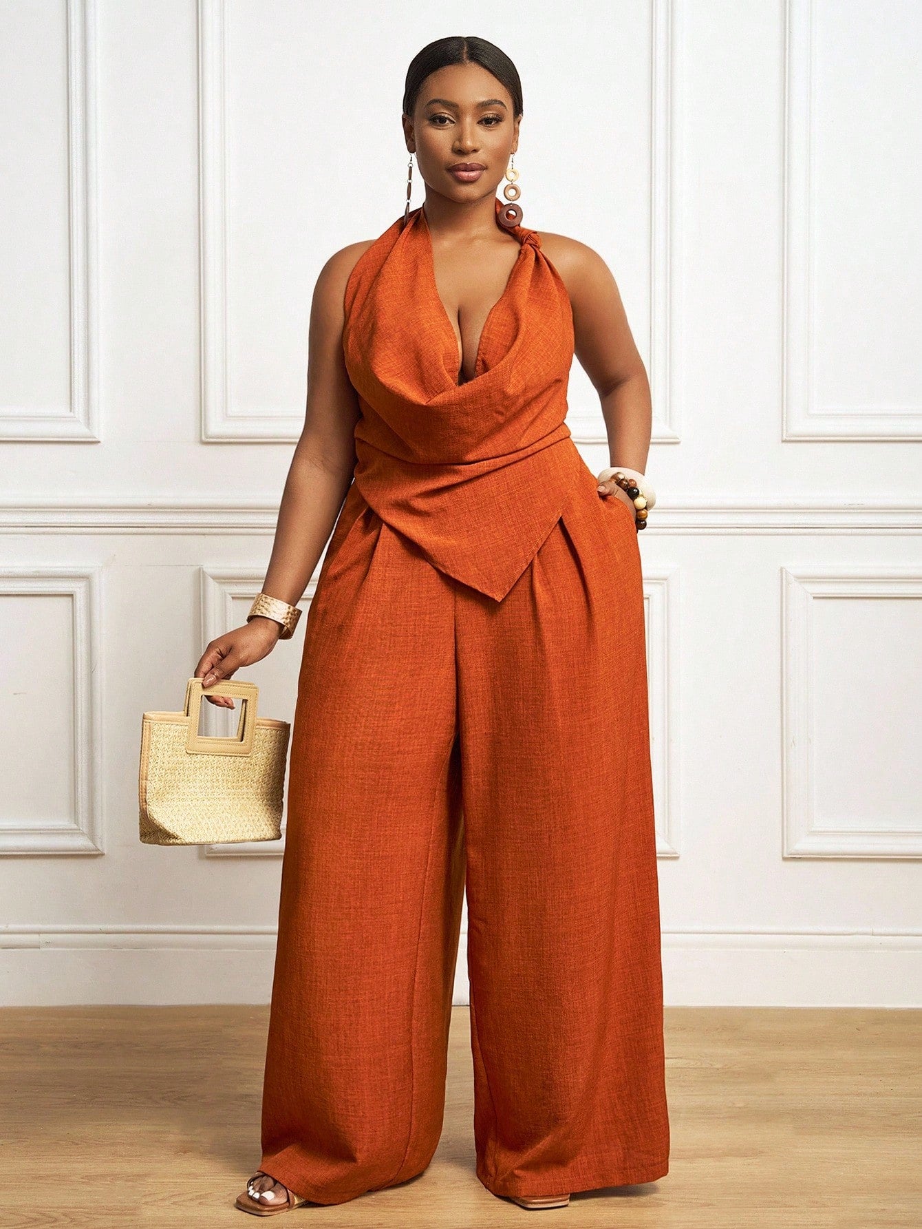 Chic Halter Top & Pants Set