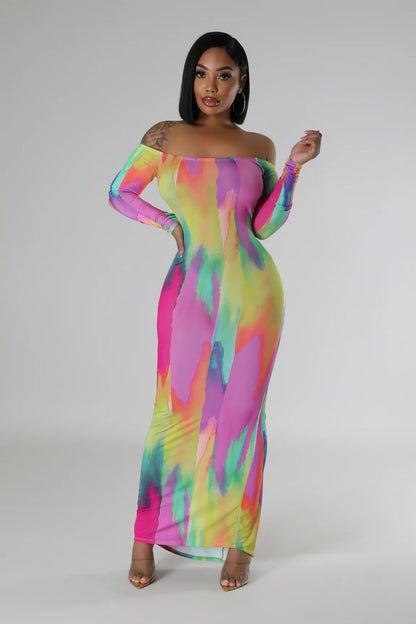 Paint me up dress (colours may vary)