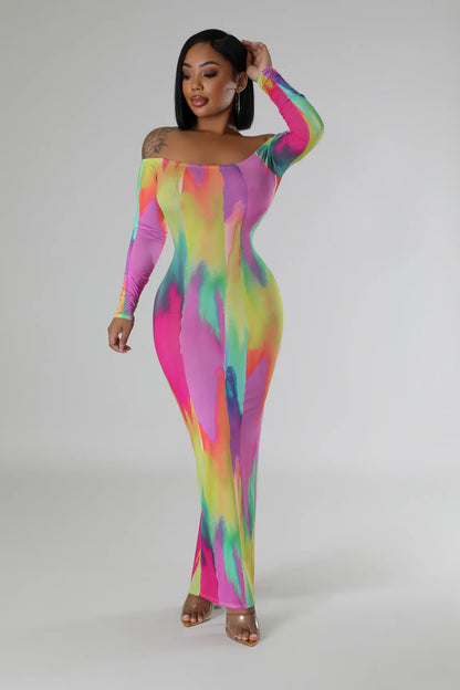 Paint me up dress (colours may vary)