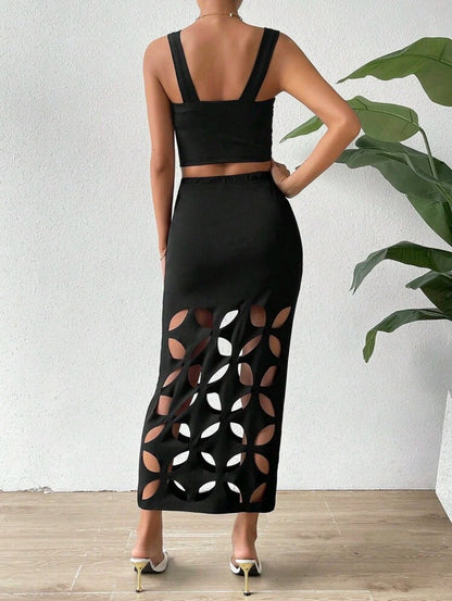 Patterned skirt set
