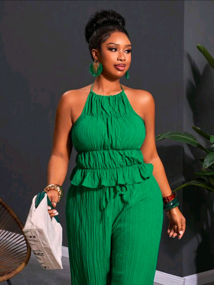 Plus size relaxed pants set