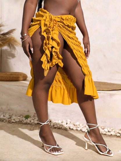 High slit skirt