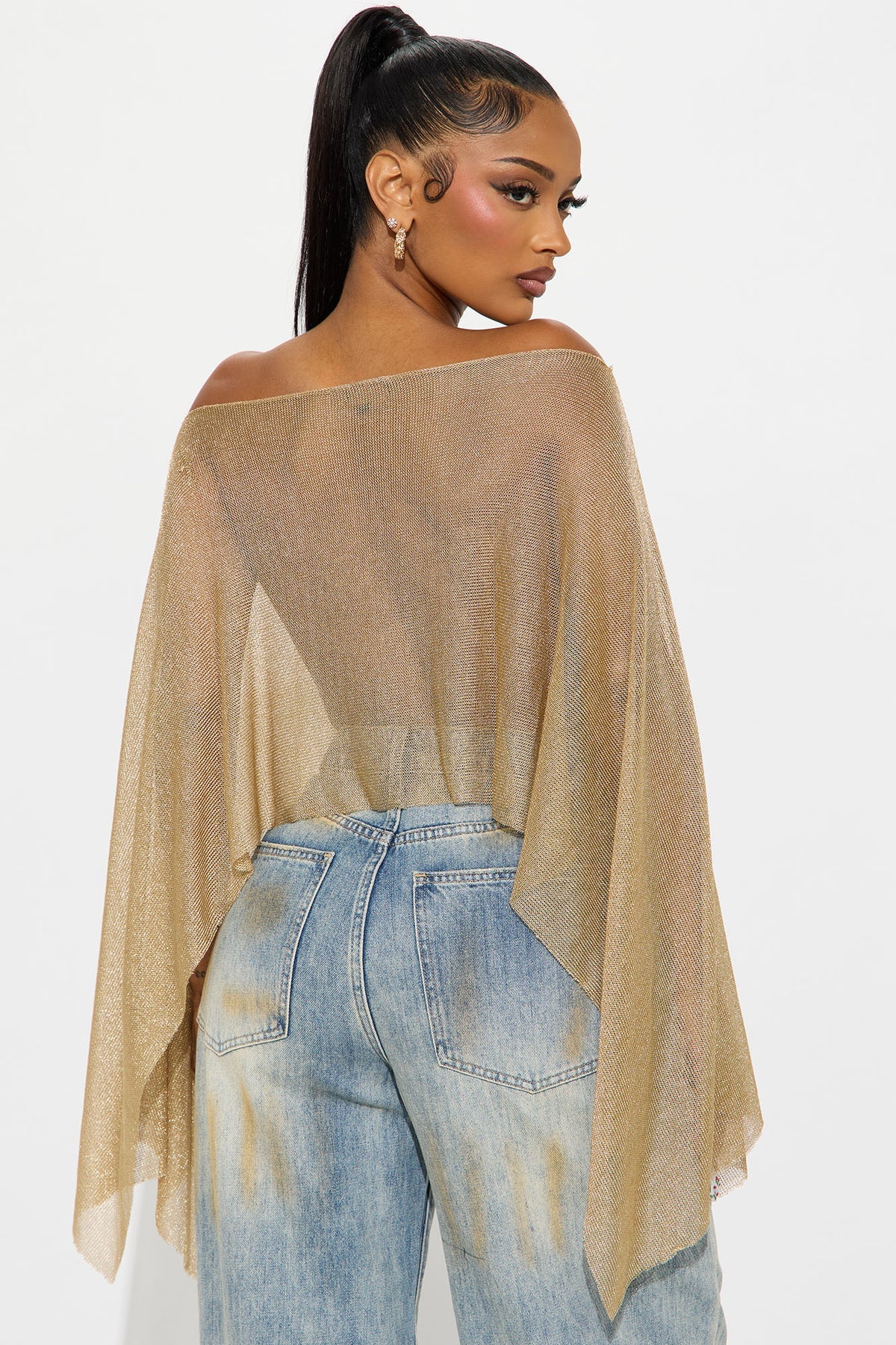 Shimmer off shoulder top
