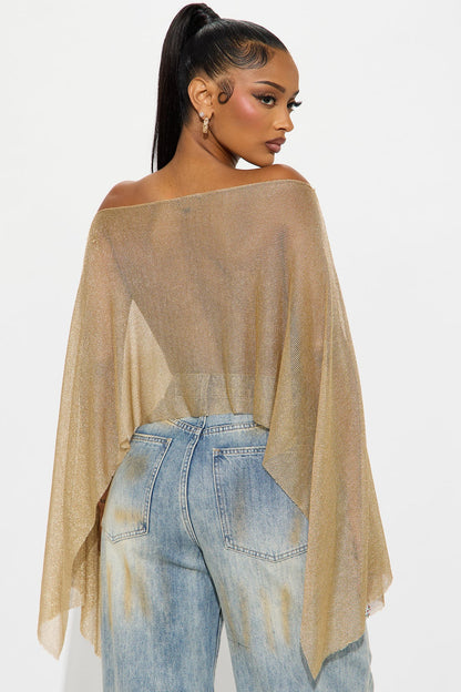Shimmer off shoulder top