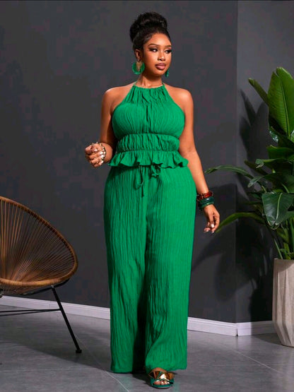 Plus size relaxed pants set