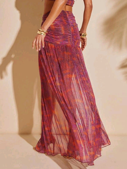 High slit skirt