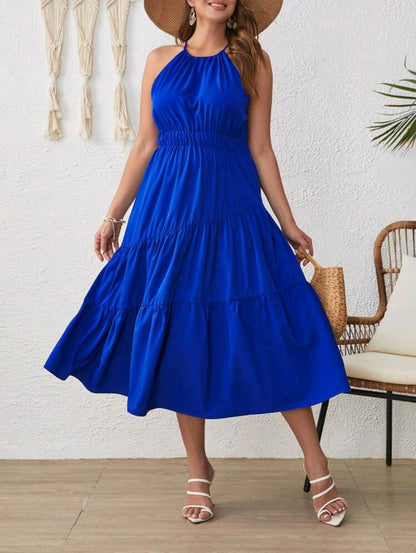 Wavy maxi dress