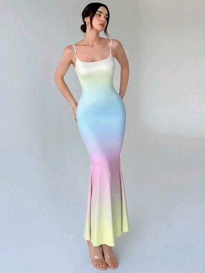 Gradient mermaid dress