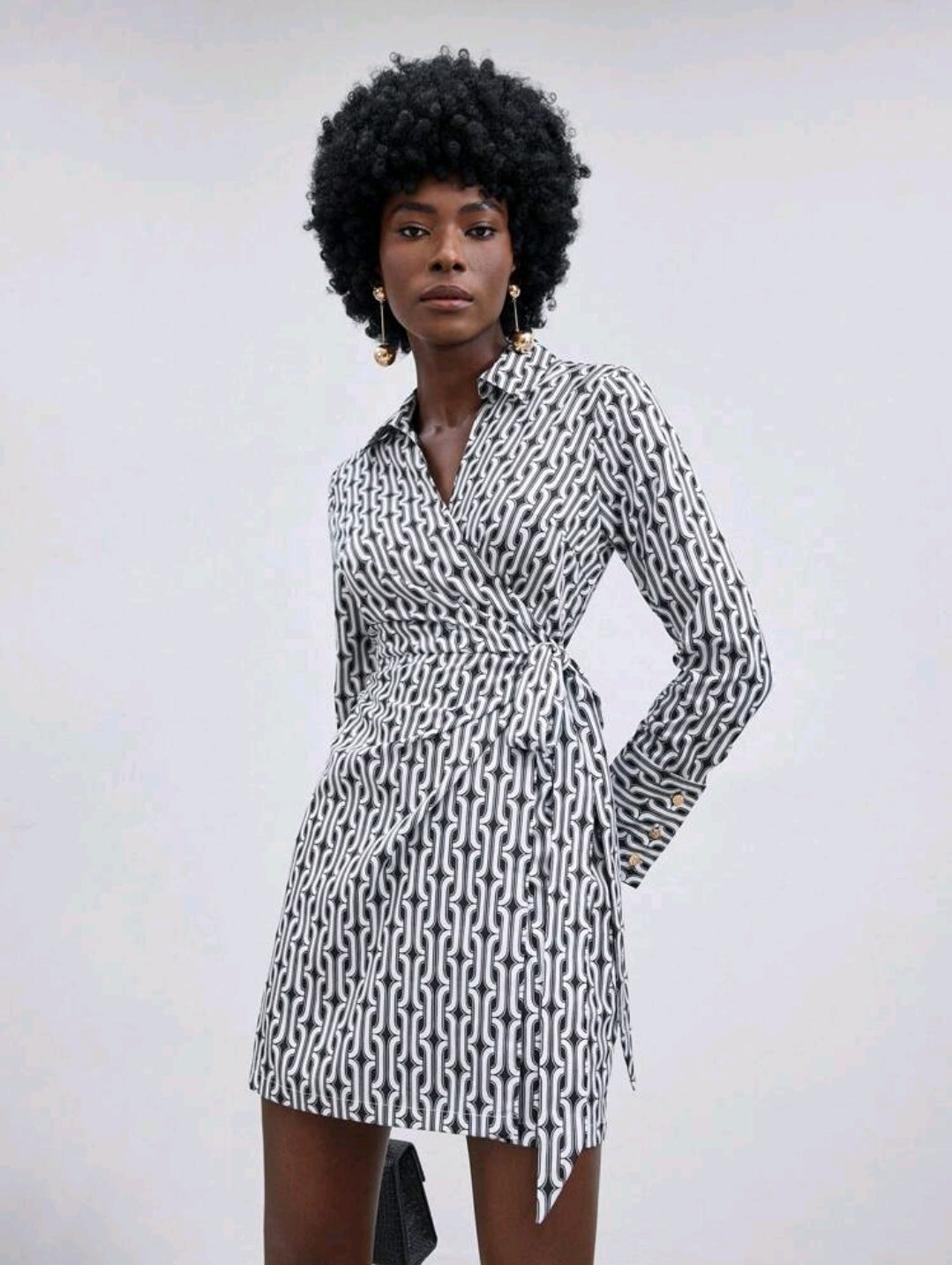 Wrap mini dress