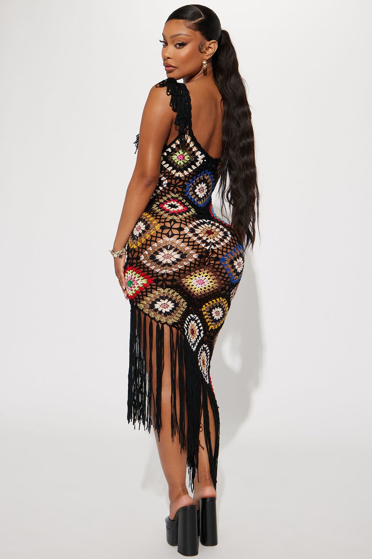 Crotchet maxi dress