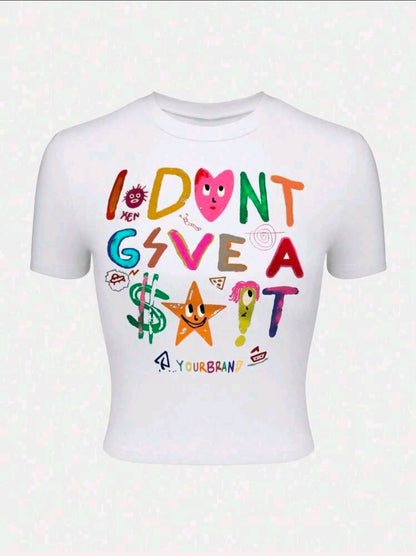 "I don't give a sh!t" graphic tee