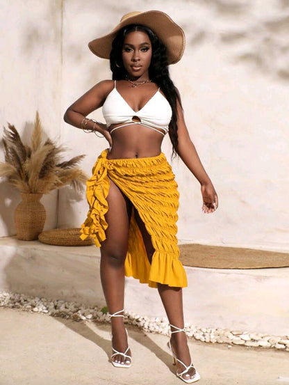 High slit skirt