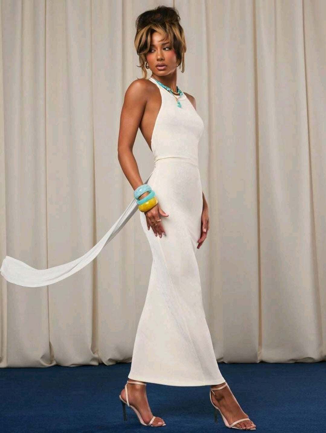 Fitted bead dress