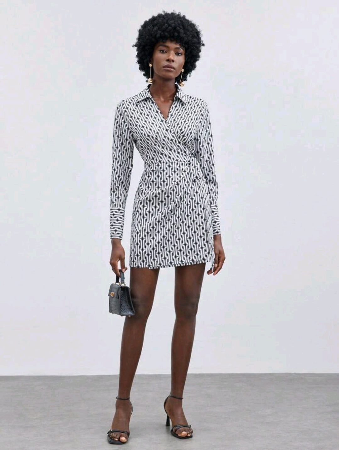 Wrap mini dress