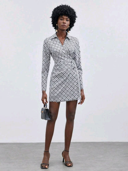 Wrap mini dress